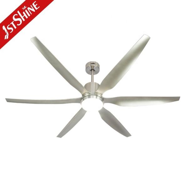 Ventilador de teto de iluminação LED de alta velocidade de 66 com motor de CC de cobre puro e 6 lâminas ABS