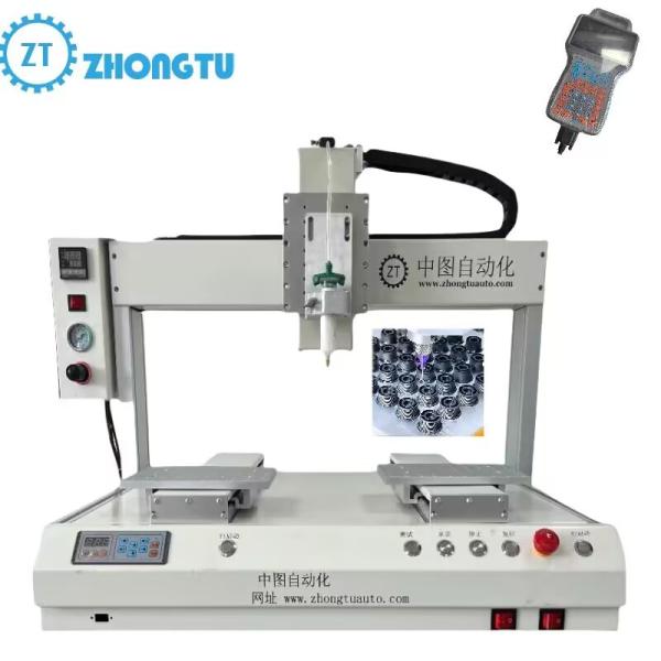110-240v Automatic Dispensing Machine , Customized Auto Three Axis Hot Glue Dispenser