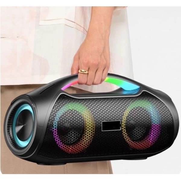 OEM IPX5 Bluetooth 5.1 Speakers 3.5 Audio Speaker With  Dynamic Colorful Lights