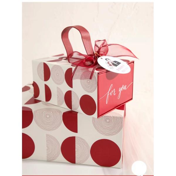OEM Спасибо подарочный бумажный ящик Polkadot картонный подарочный упаковочный ящик для парфюмерии