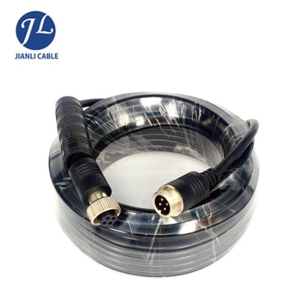 Waterproof IP67 Aviation 4 PIN 12MM Male To Male Cable For Heavy Duty Vehicles Camera