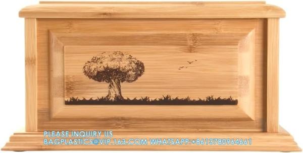 Tree Of Life Wooden Urns For Human Ashes Adult Male/Female, Professional Decorative Cremation Wood Urn For Ashes