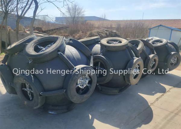 Long Shelf Life 24 Months 80kpa Floating Pneumatic Marine Rubber Fender Design Using Life 10 Years
