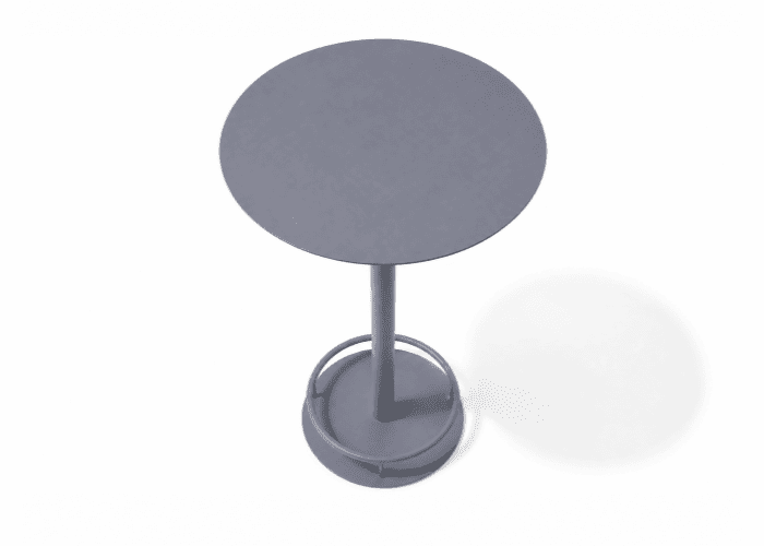 Zinc Plating Outdoor Chair And Table Powder Coated Metal Bistro Table For Patio Pub