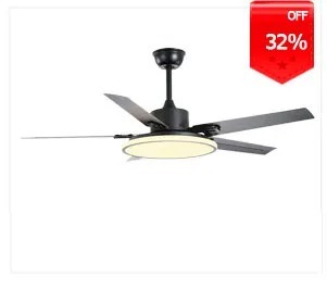 Dimmable ceiling fan with LED Light 60 inch Indoor wood Two-Blade Ceiling Fan light(WH-VLL-40)