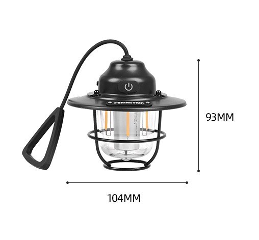 Source Factory Wholesale New Outdoor Portable Hanging Light Waterproof USB Rechargeable Lantern LED Camping Tent Lamp
