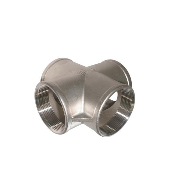 Smelting Casting Female Forged Steel Pipe Cross ASME 16.28