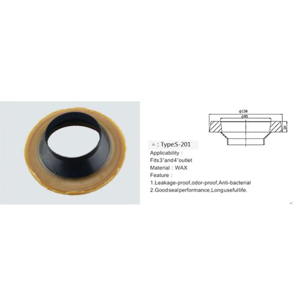 300G Toilet Flange And Wax Ring Discharge Sealing Ring For Urinator Anti - Odor