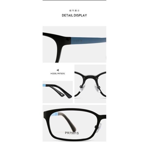 Women Men Designer Eyeglass Frames Popular Wayfarer Adult Fashionable Black TR