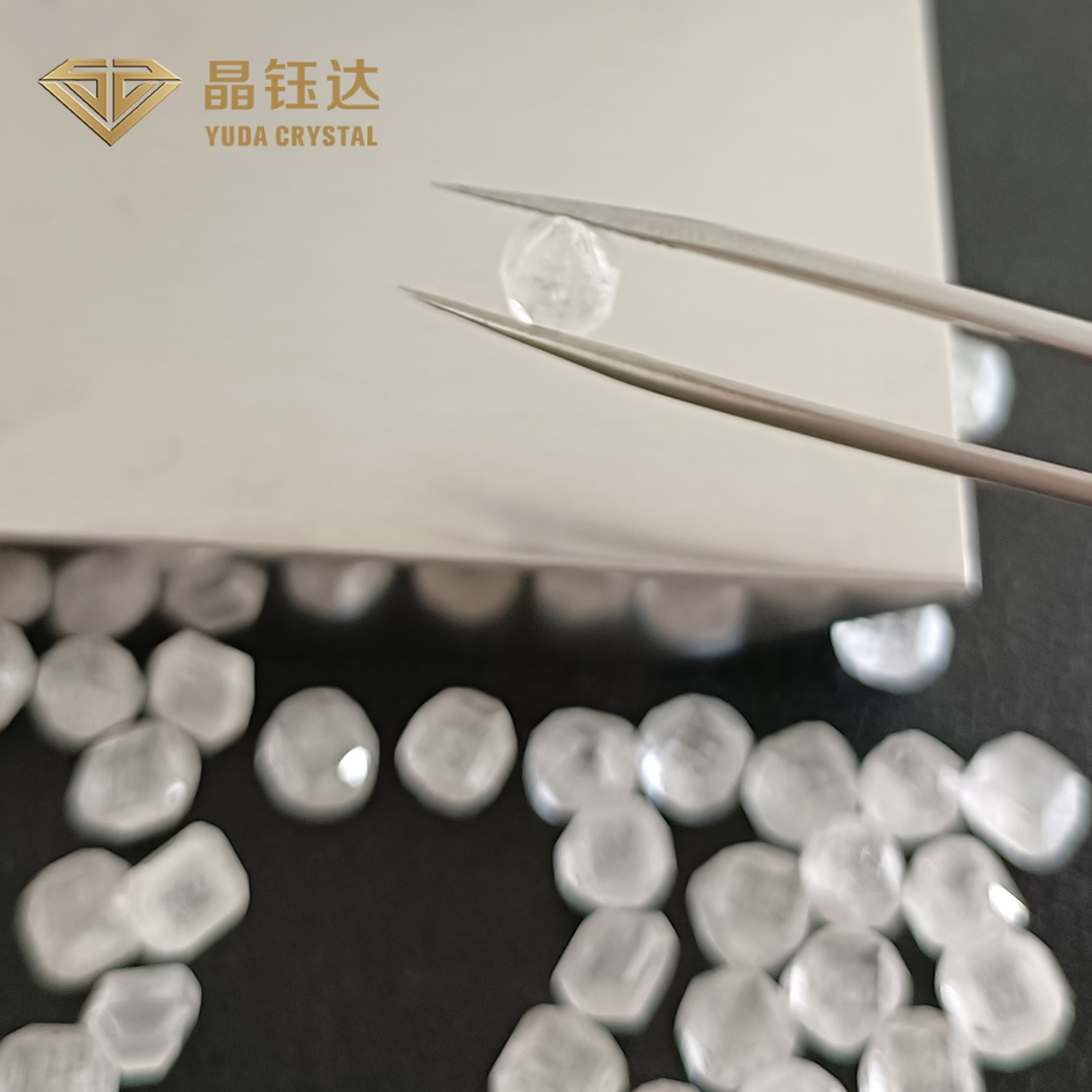 Uncut искусственные диаманты 1.0ct 2.0ct 3.0ct отполировали круглый гениальный отрезок