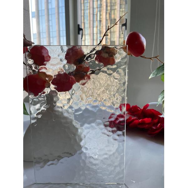 Ultra Clear Tinted Stream Pattern Glass Textured Cabinet and Door Glass Pane Design