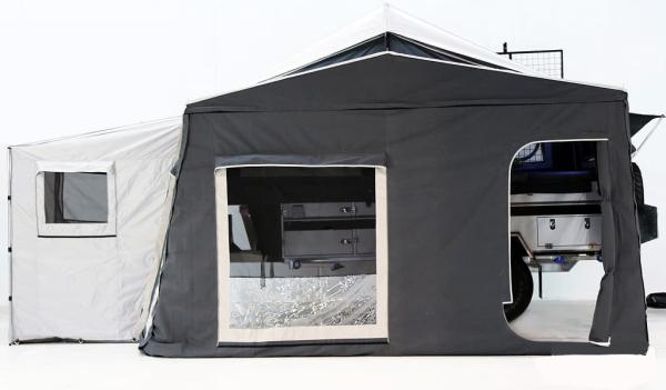 Off Road Camper Car Van With Black Independent Suspension Galvanized Coated Tow Bar To Ha