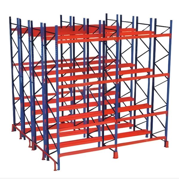 Adjustable Levels Powder Coated Selective Pallet Racking with 4000 kg Load Capacity Warehouse Storage System