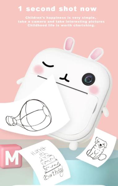 特殊熱紙 子供用 即時印刷カメラ 充電時間約2時間 印刷紙サイズ