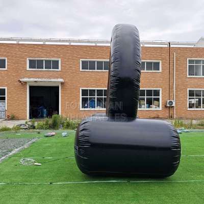 Commercial Inflatable Football Dart Target with Numbered Scoring Board Velcro Balls and Reinforced Base for Events and Team Games