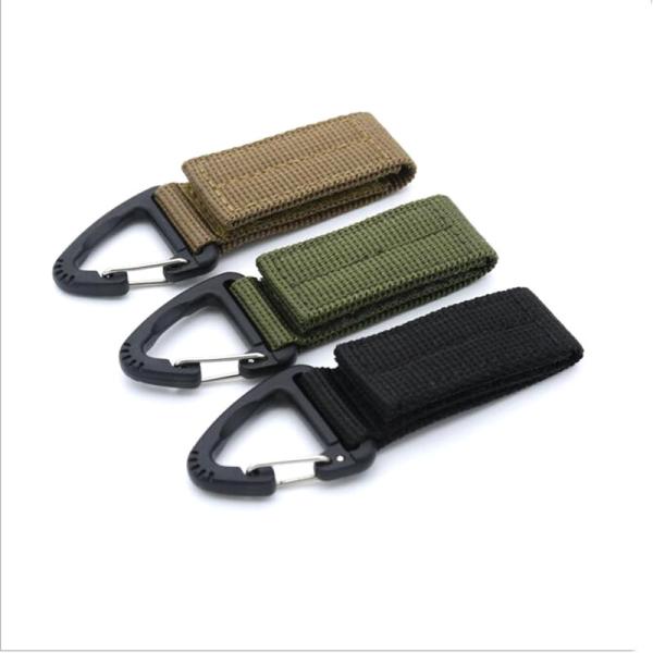 65x25mm Nylon Carabiner Keychain Strap Keyring Holder Perfect for Outdoor Activities