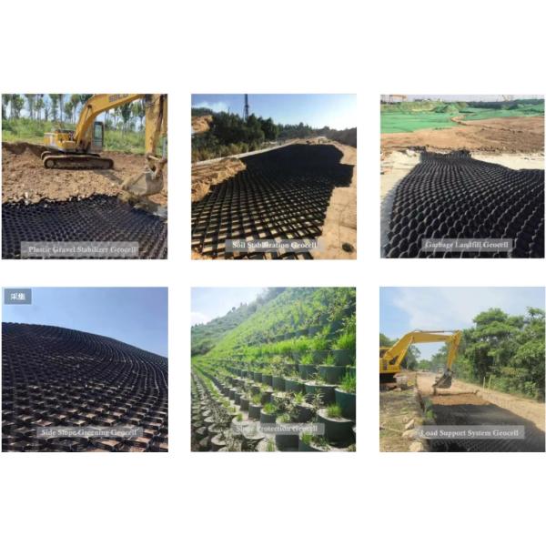 Решетка Interlocking Подъездной дороги HDPE Geocell Компании Сота Пластмассы Текстурировать земная
