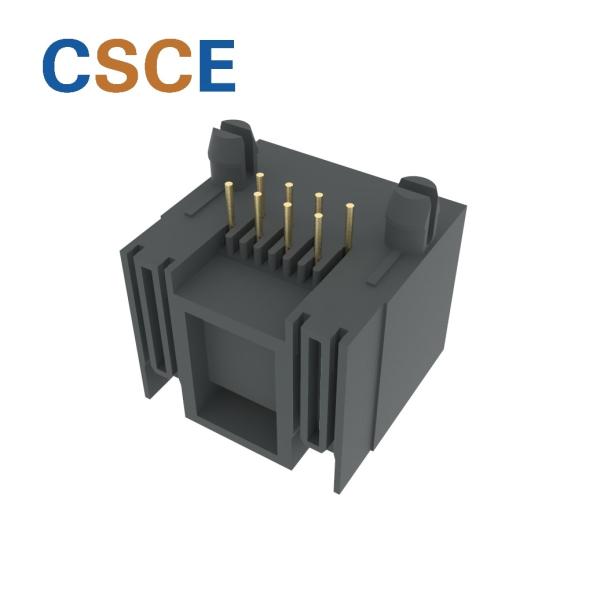 Plastic Housing RJ45 Modular Jack , 10 / 100 Megabit RJ45 Through Connector