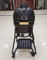 Grade cerâmica de Kamado do ASSADO de 15 polegadas com preto dos suportes