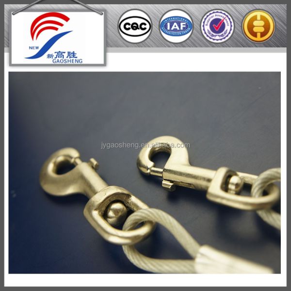 Steel Wire Rope Sling With Snap Hook 5mm for Dog Tie Out Cable