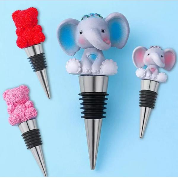 Bouchon de vin de mode de mariage bouchon de bouteille de vin rouge bouchon de vin de conservation frais