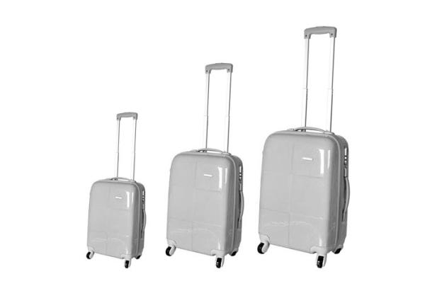 Girly ABS PC Luggage Bag Set Of 3 , Carry On Travel Trolley Suitcase Bag