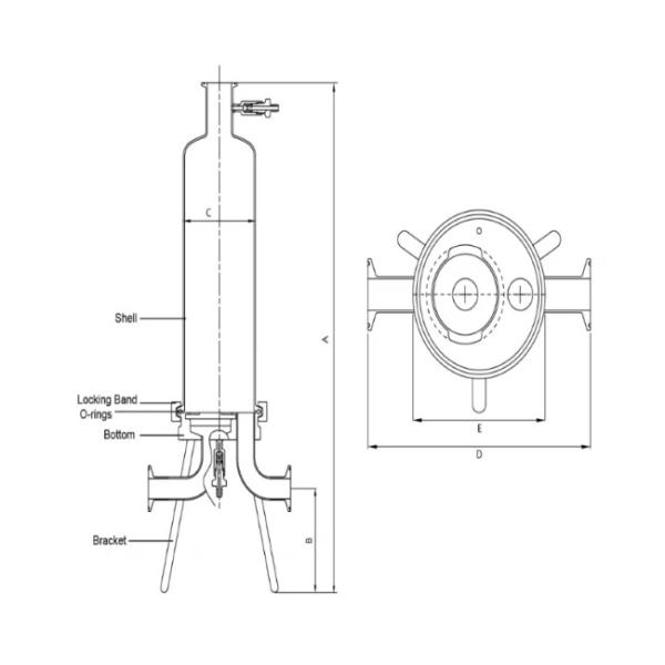 Водоочистка фильтра патрона микрона Ss бассейна промышленная