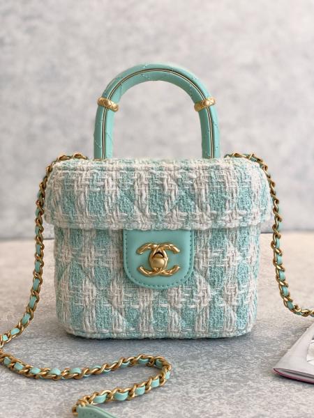 Girls Monogram Mini Designer Purses Chanel Mini Box Bag Green Pink
