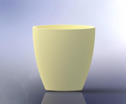 Cadinhos da alumina da pureza alta para os metais que derretem, tratamento térmico cerâmico dos pós