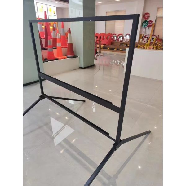 Señales de advertencia de seguridad vial de aluminio impermeables Señal de soporte oscilante australiano Soporte de trípode Señales de control de tráfico de seguridad vial Marco de soporte cuádruple Señales de tráfico Señal de advertencia reflectante de precaución