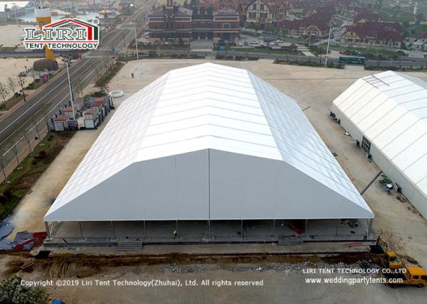 UV Resistant Outdoor Exhibition Tents / Polygon Roof Festival Marquee Tent, big clear span polygon tent for exhibition