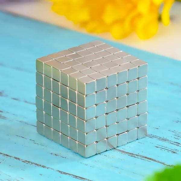 Kellin Neodymium  Magnetic Cube 216 Pcs 5mm Magnetic Block Building Square Buck Ball Educational Toys for Kids