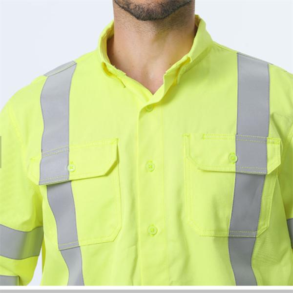 EN61482 Safety Reflective Taped Hi Vis Workwear FR Long Sleeve