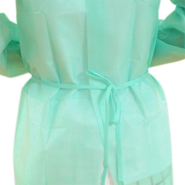 Long Sleeve Hospital Disposable Isolation Gowns Fluid Resistant Easy Removal
