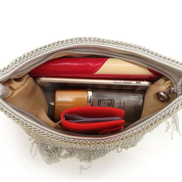 The new spring and summer 2016 female Korean tassel chain shoulder bag Mobile Messenger