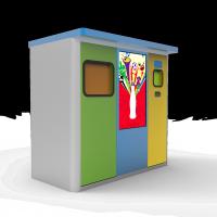 Gare routière 4 intelligents dans 1 solaire de distributeur automatique de RVM actionné
