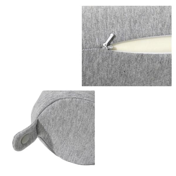 Polyester/Cotton Twist Memory Foam Travel Pillow for Airplane Neck Support 62*10*10CM