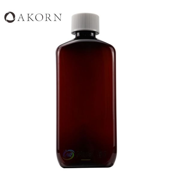 16OZ PET Square Amber Oral Solution Plastic Bottle equipped CRC Cap Wockhardt Tris Quagen Akorn Nostrum PAI Qualitest TEVA