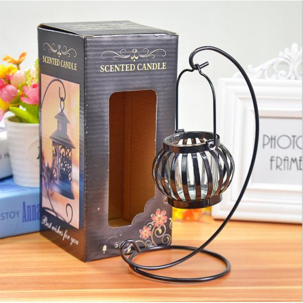 Vintage Pumpkin 300g Metal Candle Holders For Decoration