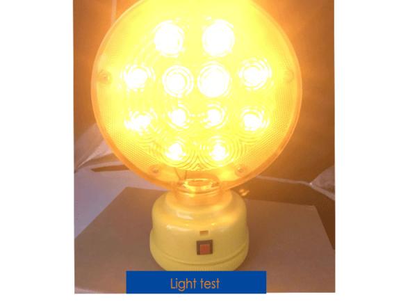 Road Highway Driveway Traffic Safety Solar Power Traffic Cone Barricade Led Flashing Warning Light