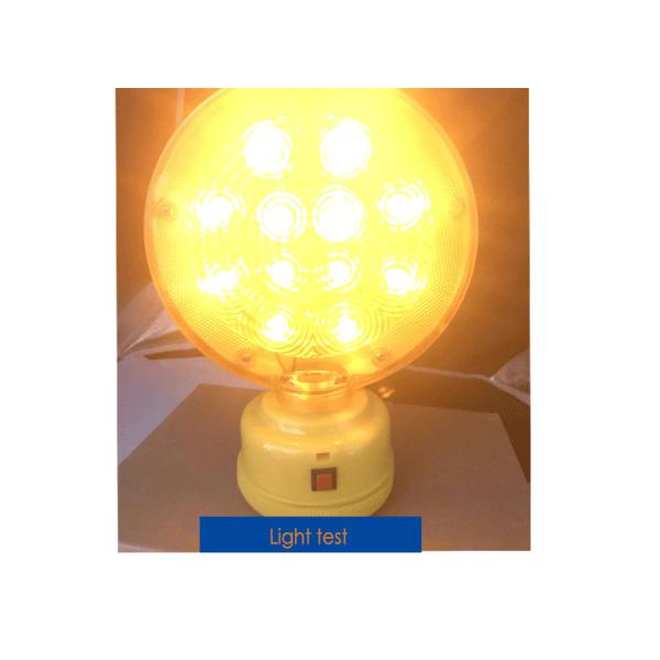 Luz amarilla de advertencia de tránsito recargable 12pcs Amber luces de seguridad intermitentes