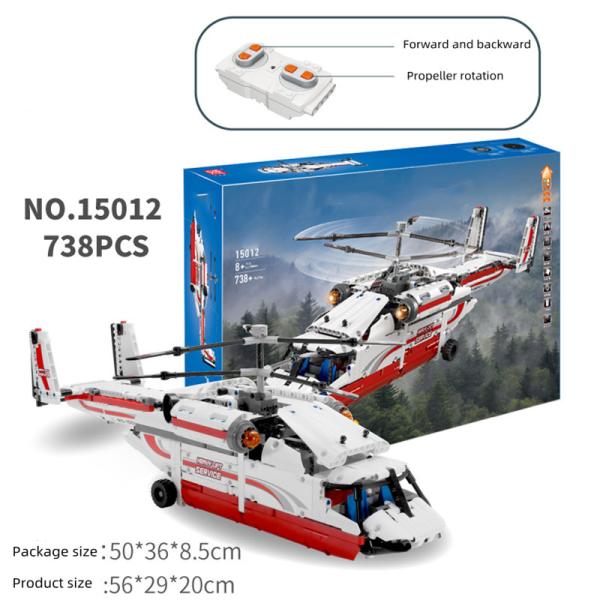 ABS Plastic Modern Military Models Flexible Remote Control Helicopter Building Blocks