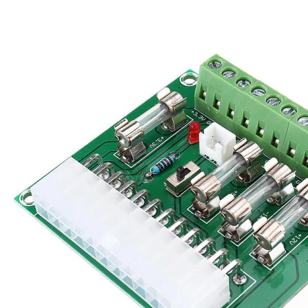 Computer ATX DC Power Supply Distribution Terminal Blocks Breakout Board +3.3V +5V -12V +12V +5V