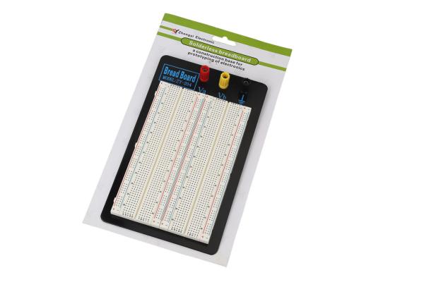 Black Aluminum Plate 1660 Tie Point Circuit Board Breadboard & 3 Binding Posts