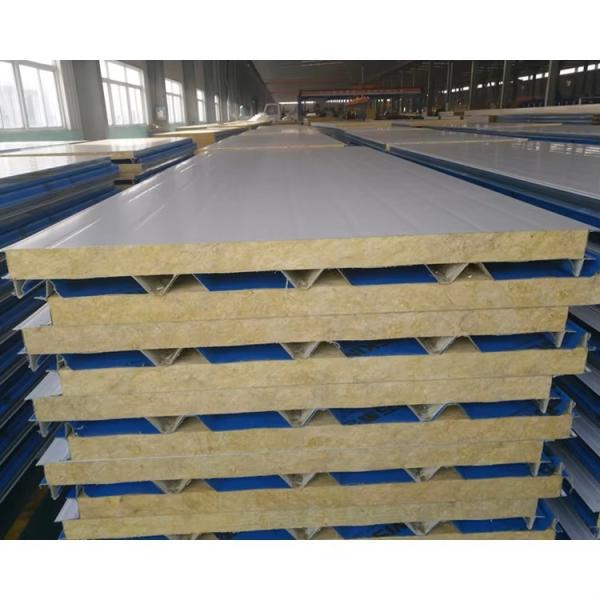 50mm Fireproof Rock Wool Insulated Sandwich Panel for Modern Aluminum Decoration Wall