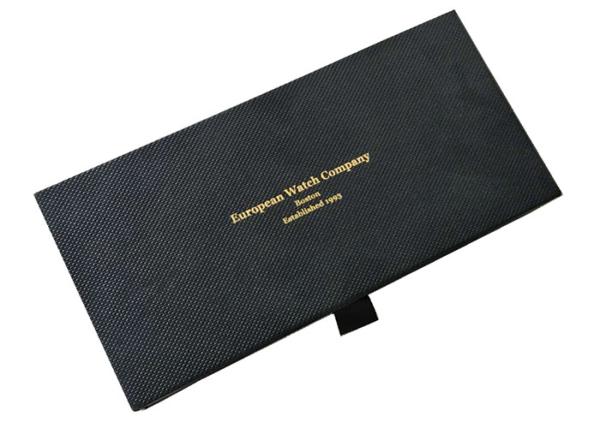 Hot Stamping Logo Drawer Sliding Paper Box Flat  Environmental For Watch Gift