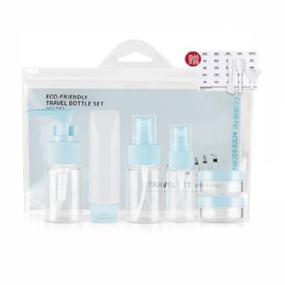 Small Refillable Empty Bottle Travel Kit , 9 Pcs Leak Proof Travel Bottles