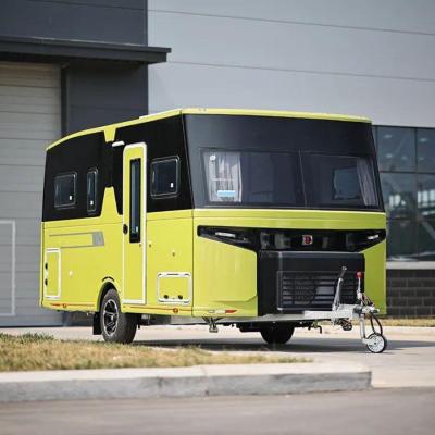 remorque de caravane du campeur 1500kg avec la remorque de voyage du détecteur de fumée rv de gaz de roue de secours