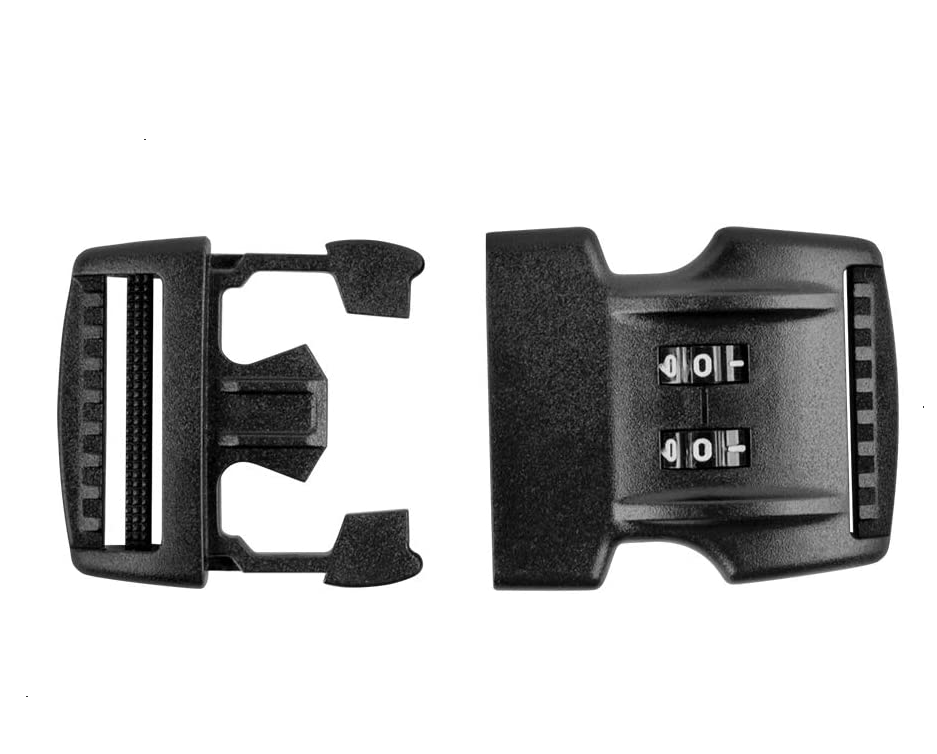 black style Side Release Plastic buckles Password