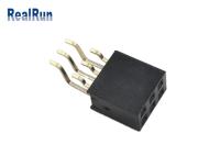 O ouro de bronze carimbado de Pin Female Socket Header SMT do total 6 do terminal 2x3p chapeou PA6T